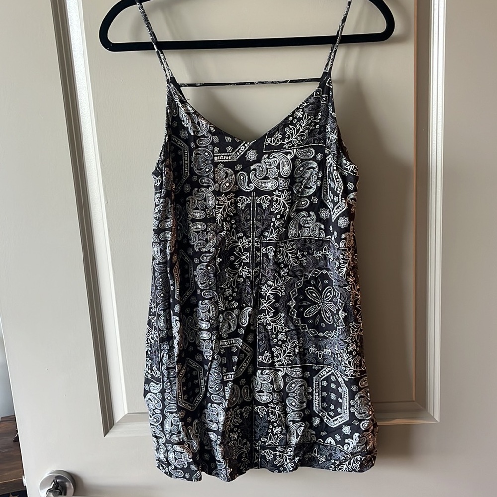 Francesca’s Collections Plaid Black Dress